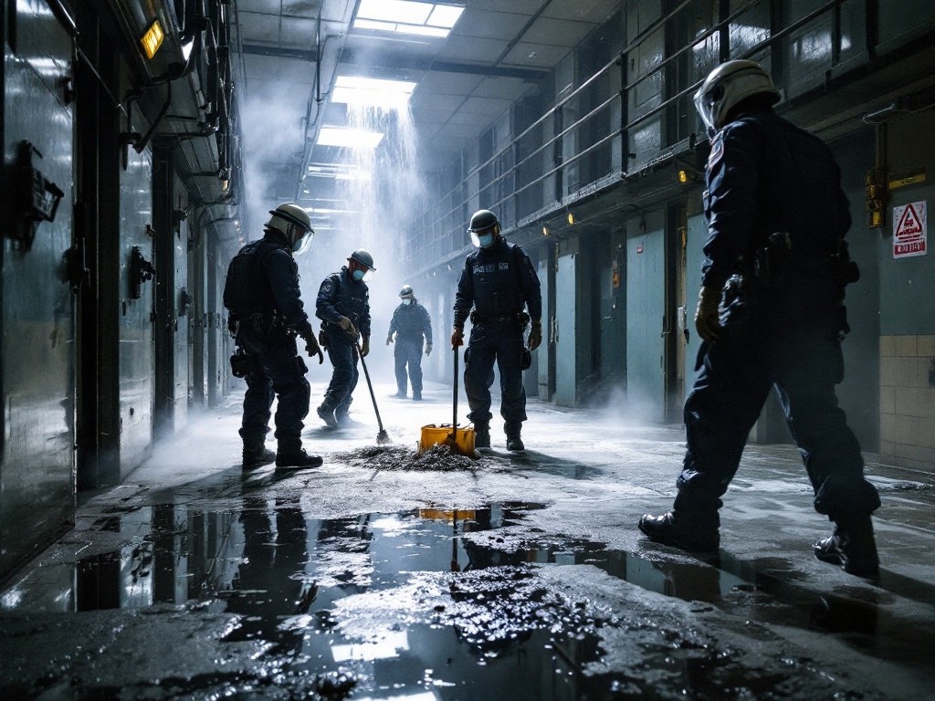 Police Cell Clean Up